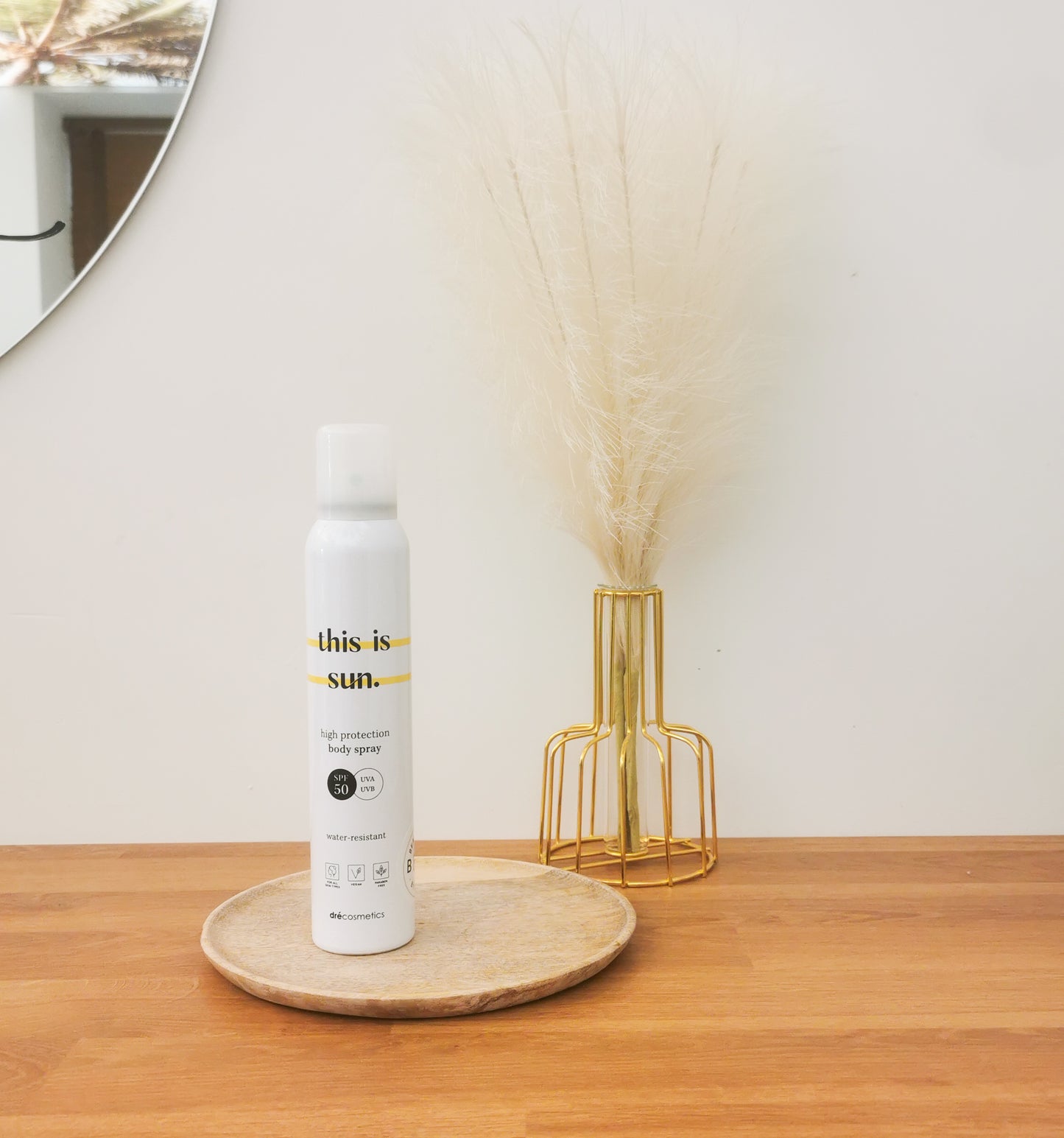 BODY SUNSCREEN: This is Sun High protection body spray spf50